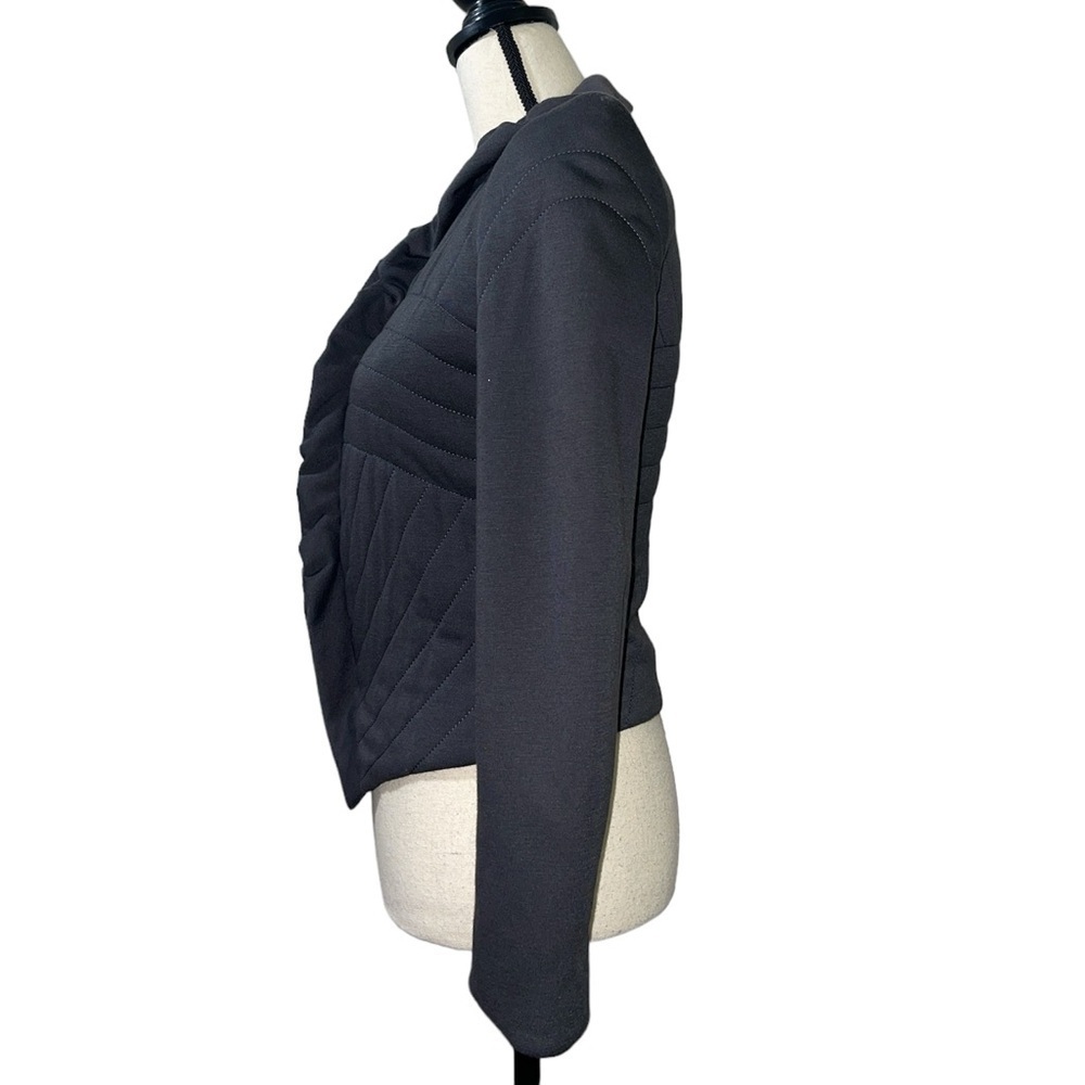 Giorgio Armani Dark Grey Gray Quilted Cashmere Blend Jacket Sz. 0 Sz. XS - Picture 8 of 16
